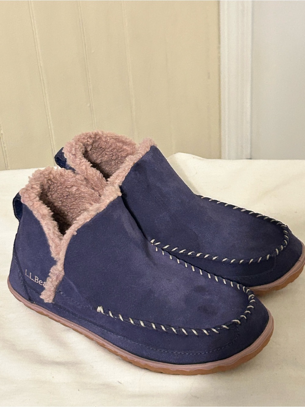 L.L. Bean Woman’s Mountain Suede Slipper Boot Mocs Size 6 M/NWOB